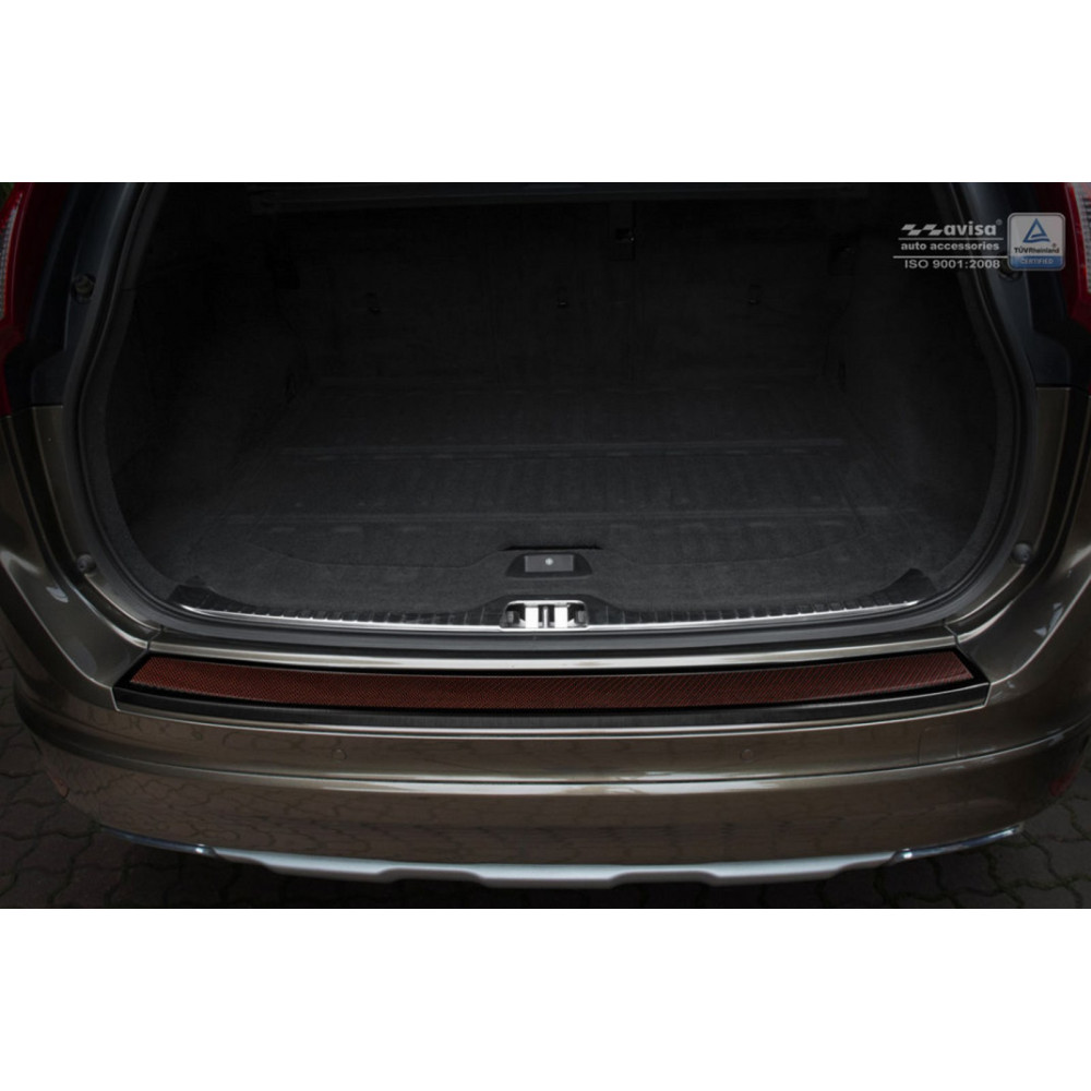 Chrome rear bumper pad VOLVO XC60 Facelift (2013-2017) Carbon 2/44035