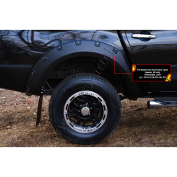 Wheel arch extenders MITSUBISHI L200 (60 mm)(2015-2019) RM061802