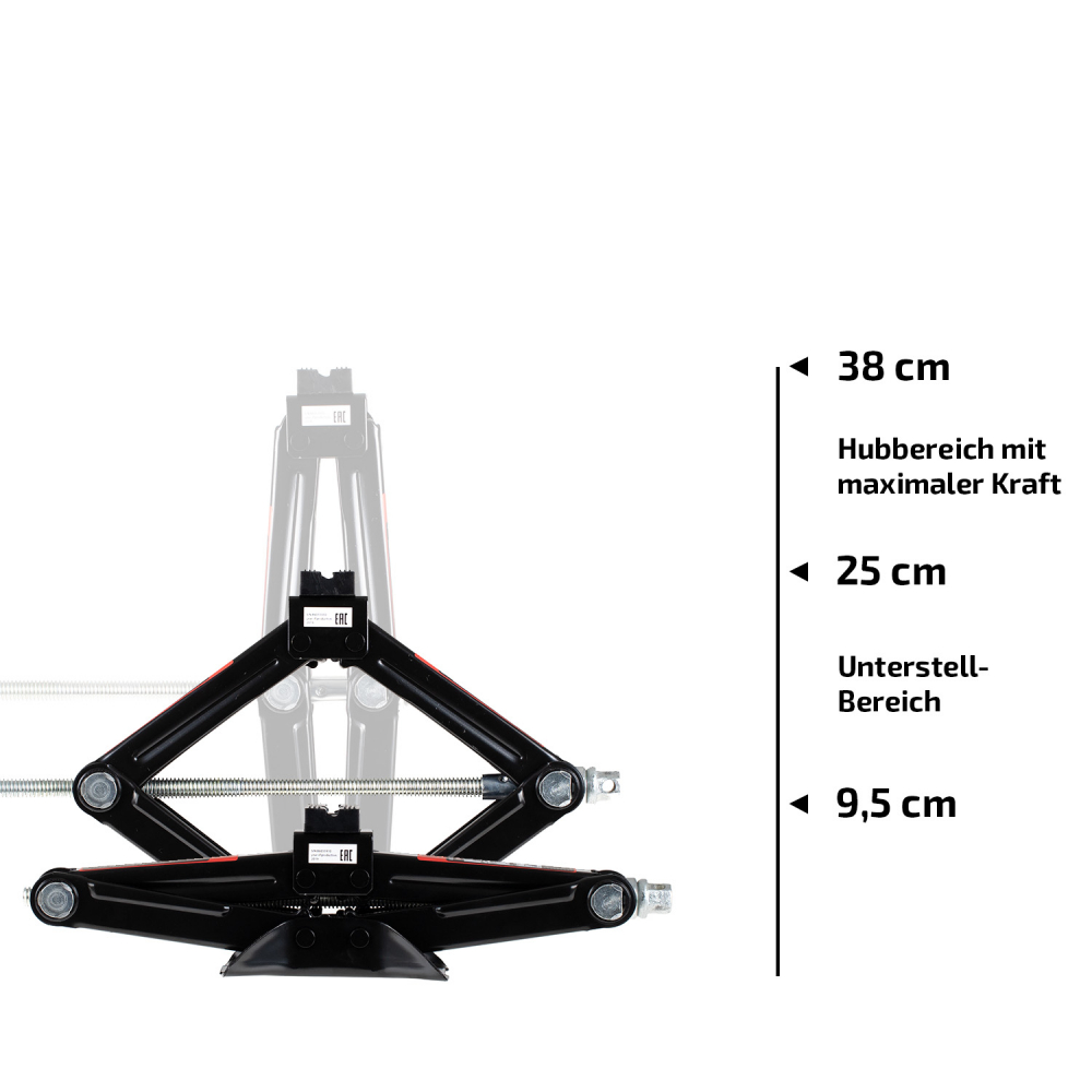 Scissor jack with ratchet HEYNER *ULTRALIFT M PRO* 1.5T 347160