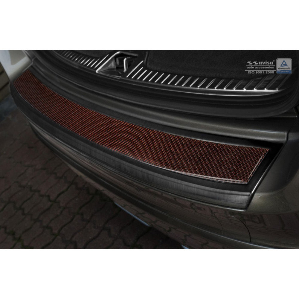 Chrome rear bumper pad VOLVO XC60 Facelift (2013-2017) Carbon 2/44035