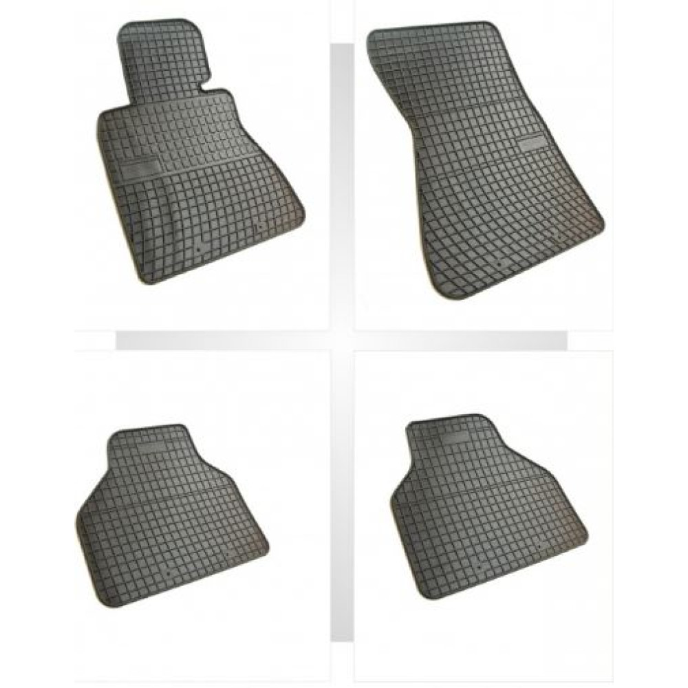 Car rubber floor mats black BMW 7 E65 (2001-2008) NEGRO