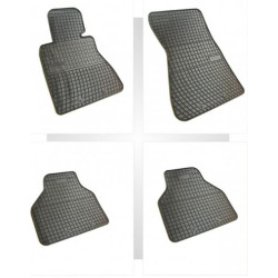 Car rubber floor mats black BMW 7 E65 (2001-2008) NEGRO
