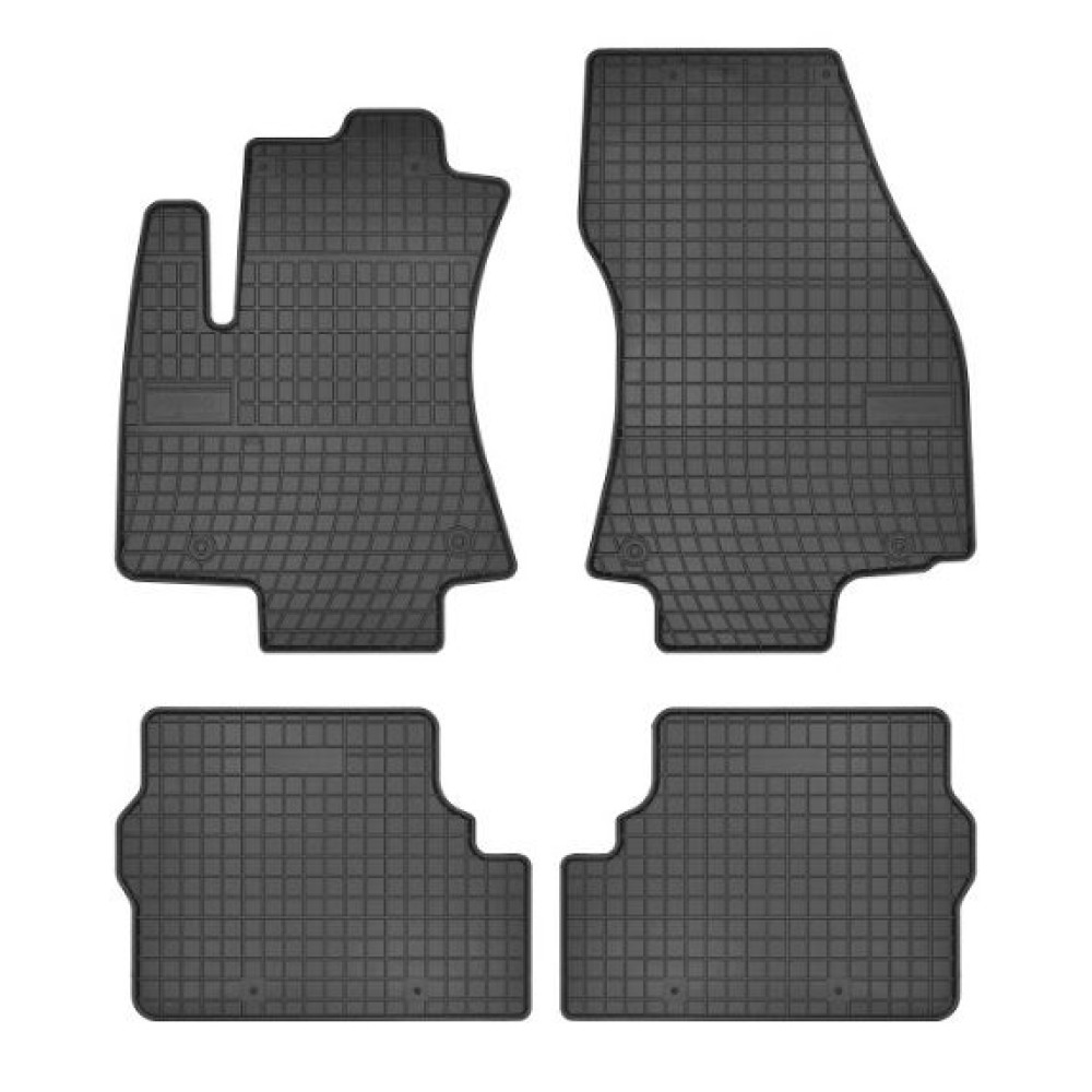 Car rubber floor mats black OPEL ZAFIRA A (1999-2005)(5s.) NEGRO