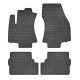 Car rubber floor mats black OPEL ZAFIRA A (1999-2005)(5s.) NEGRO