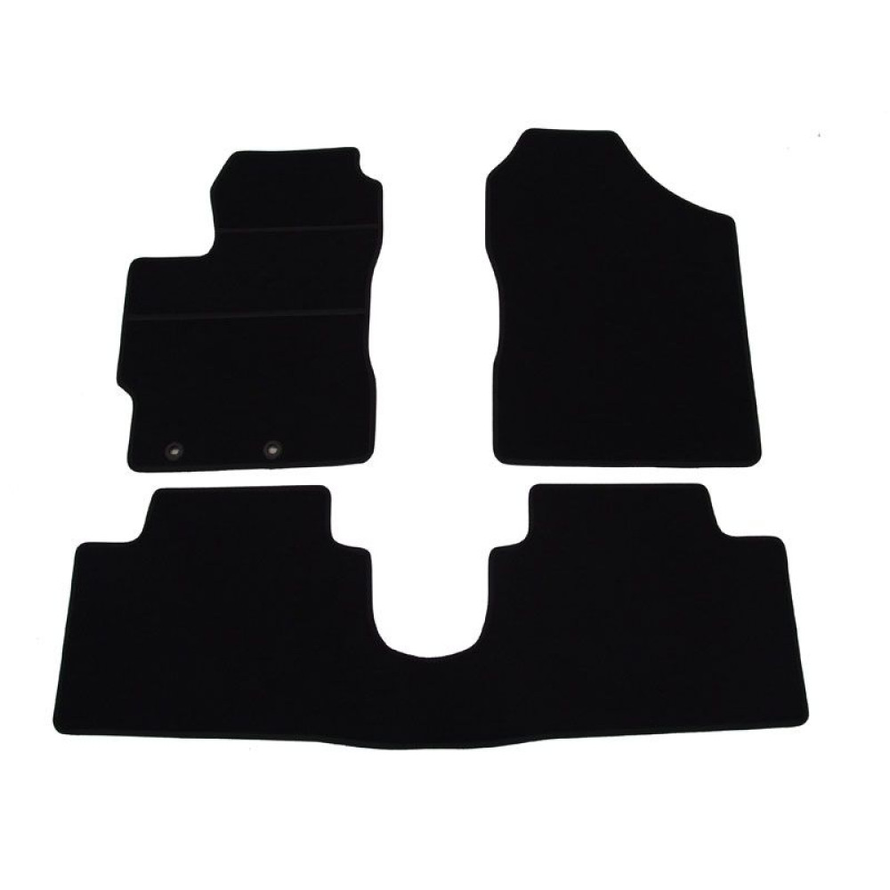 Car textile mats black TOYOTA YARIS III (2011-...) ECONOMIC