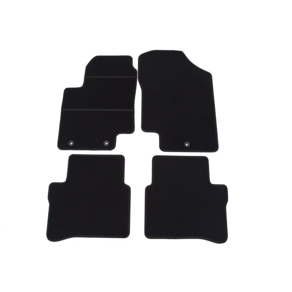 Car textile mats black HYUNDAI i20 (2008-2012) ELEGANT