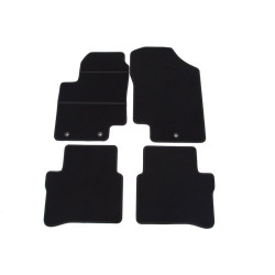 Alfombrillas textiles negras para coche HYUNDAI i20 (2008-2012) ELEGANT