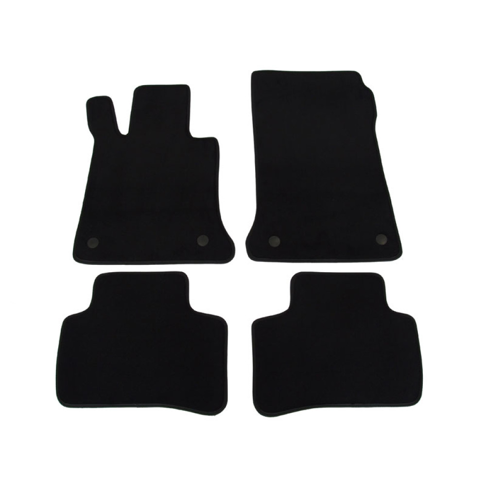 Car textile mats black MB GLK-Class X204 (2009-2013) LUXUS
