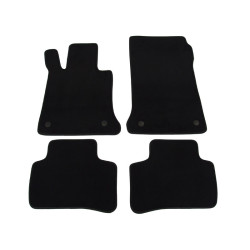 Alfombrillas textiles negras para coche MB Clase GLK X204 (2009-2013) LUXUS