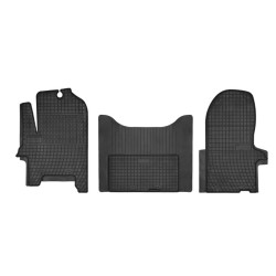 Car rubber floor mats black IVECO DAILY (2000-2006) NEGRO