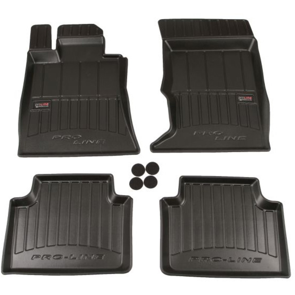 Car rubber floor mats black ALFA ROMEO Giulia 4x4 (2016-...) 3D FROGUM