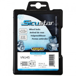 Locking wheel bolt 12x1.5x45mm conical (FARAD SICUSTAR) VN145