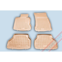Car rubber floor mats beige BMW 5 E60/E61 (2003-2009)  200703B