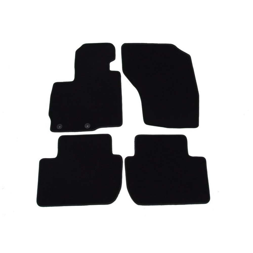 Car textile mats black CITROEN C-CROSSER (2007-2013) LUXUS