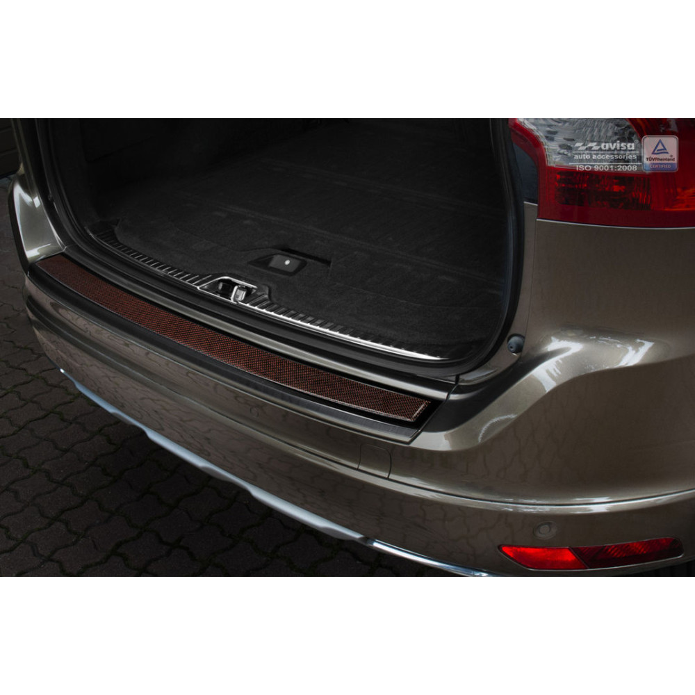 Chrome rear bumper pad VOLVO XC60 Facelift (2013-2017) Carbon 2/44035