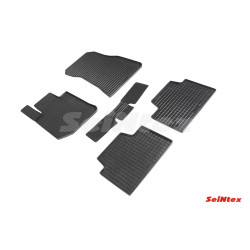 Car rubber floor mats black SEINTEX *STK* BMW 3 G20/G21 (2018-...)