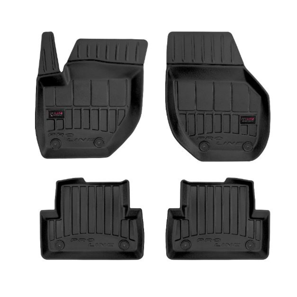 Car rubber floor mats black VOLVO V40 II (2012-...) 3D FROGUM