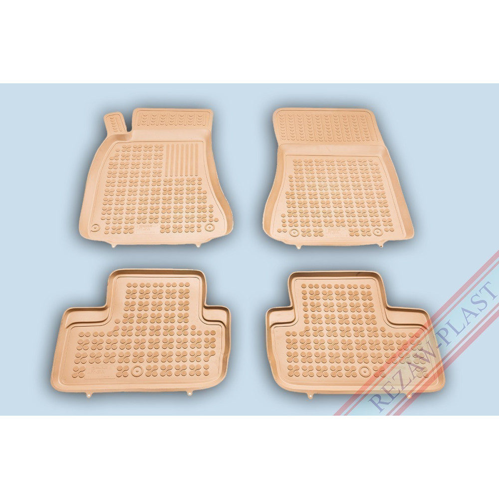 Car rubber floor mats beige LEXUS IS (2006-2013) 202406B