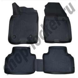 Car rubber floor mats black 3D FORD TOURNEO COURIER (2014-...)