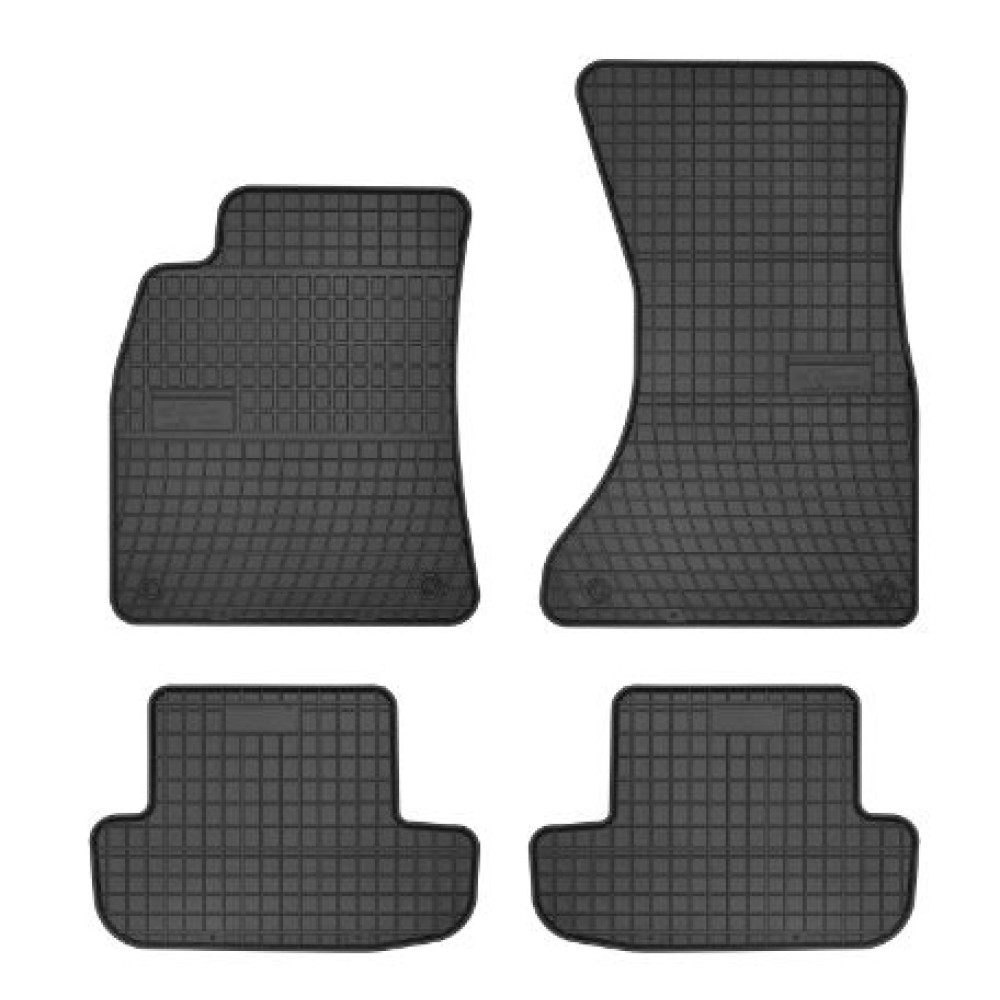 Car rubber floor mats black AUDI A5 Coupe (2007-2016) NEGRO