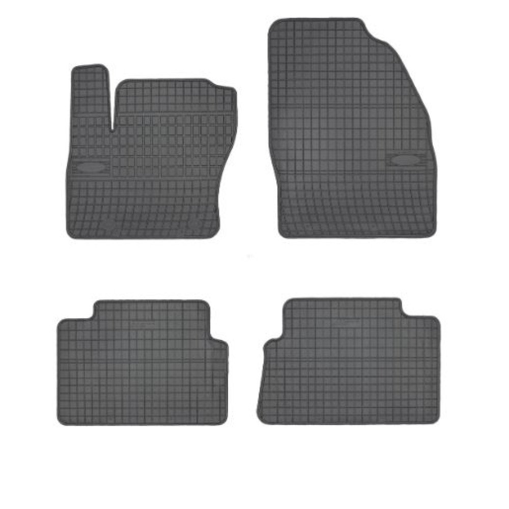 Car rubber floor mats black FORD KUGA (2008-2013) NEGRO