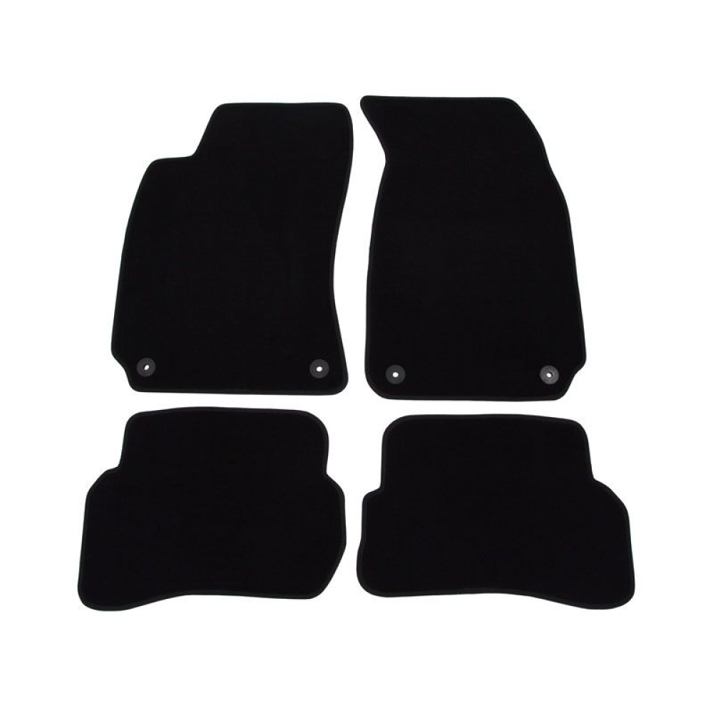 Car textile mats black VOLKSWAGEN PASSAT B5 (1997-2004) LUXE