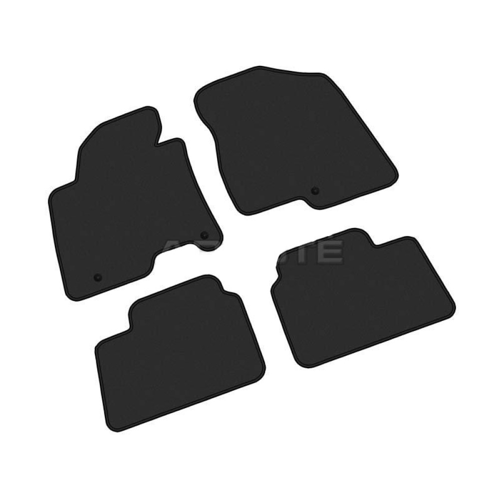 Car textile mats black KIA CEED II (2012-...) LUXE