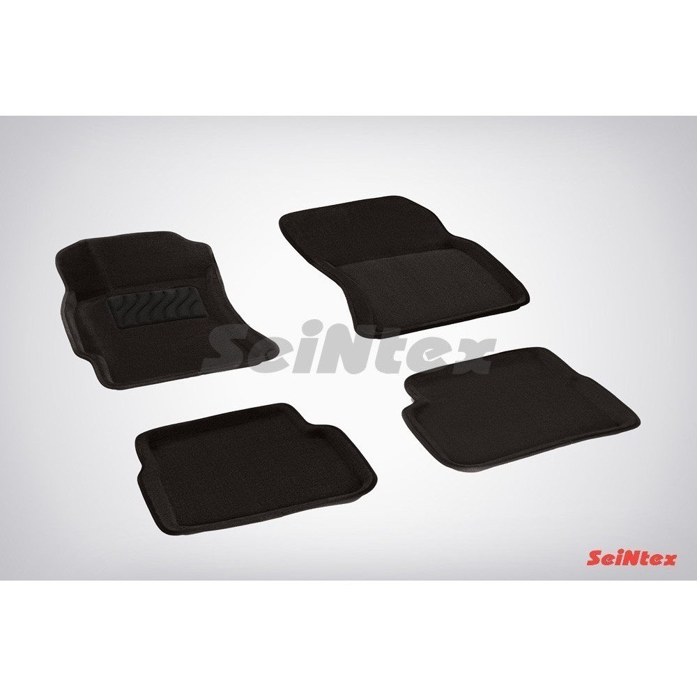 Car textile mats black 3D SEINTEX SUBARU FORESTER Aut. transm. (2008-2013)