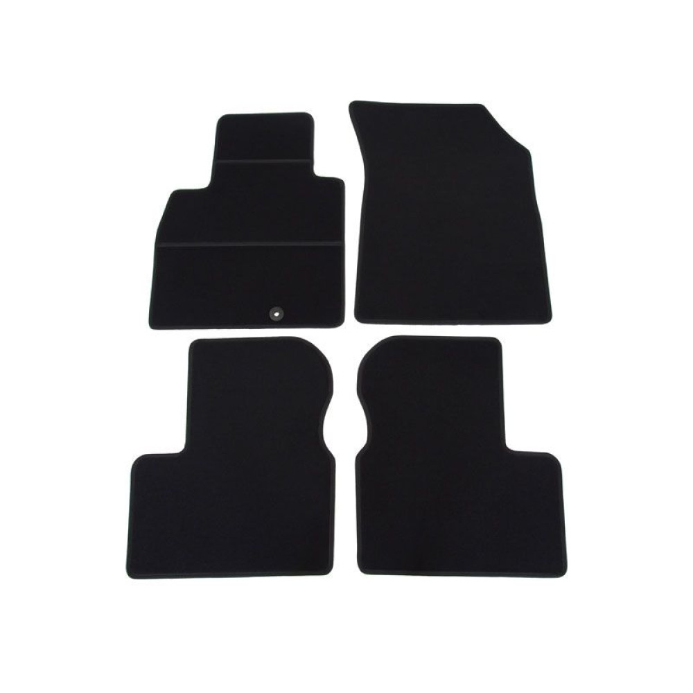 Car textile mats black NISSAN MICRA (2010-2017) ELEGANT