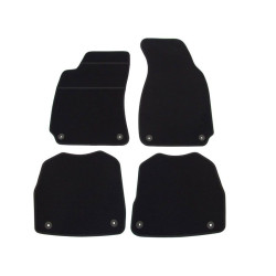 Alfombrillas textiles negras para coche SKODA SUPERB (2001-2008) ELEGANT