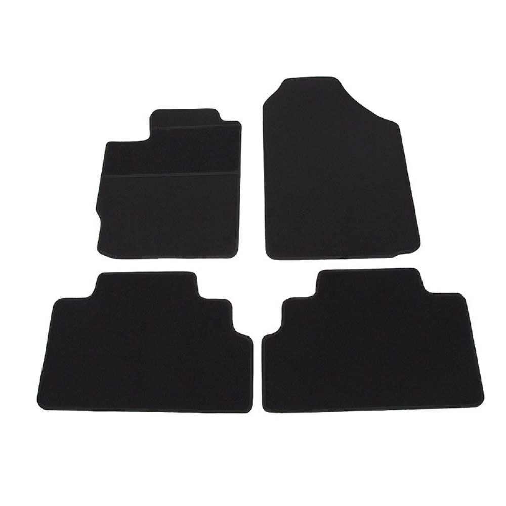 Car textile mats black TOYOTA YARIS II (2005-2011) ELEGANT