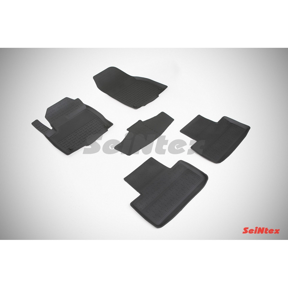 Car rubber floor mats black SEINTEX *BORT* LAND ROVER RANGE ROVER EVOQUE (2011-...)