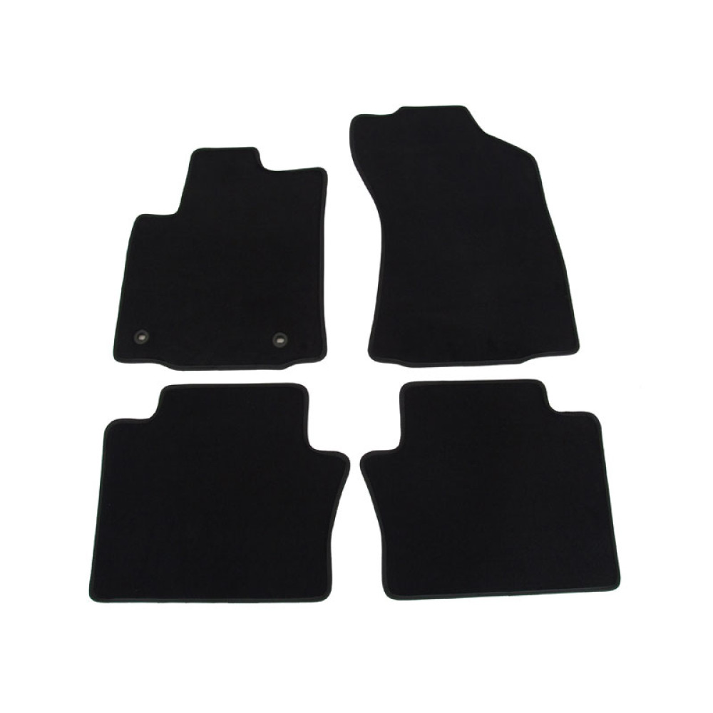 Car textile mats black TOYOTA HILUX (2016-...) LUXUS