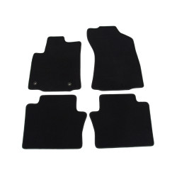Car textile mats black TOYOTA HILUX (2016-...) LUXUS
