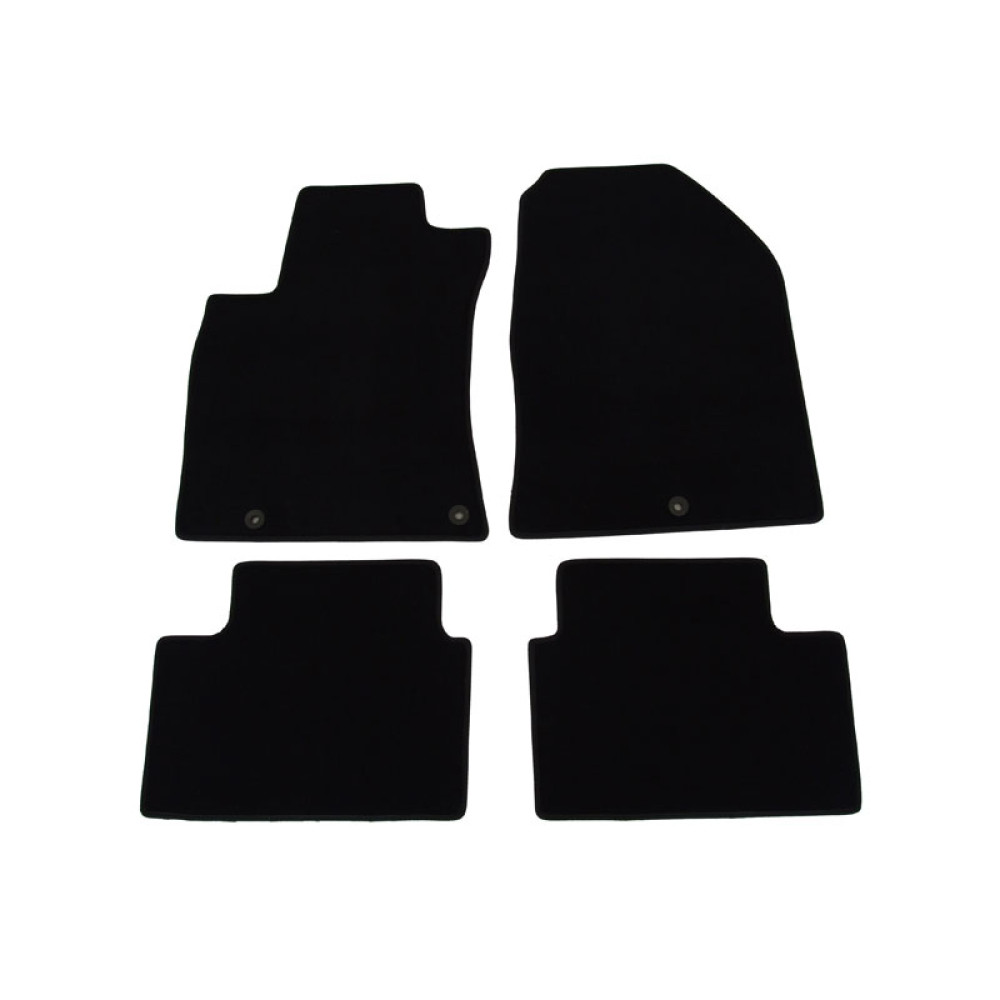 Car textile mats black HYUNDAI i30 III (2017-...) LUXUS