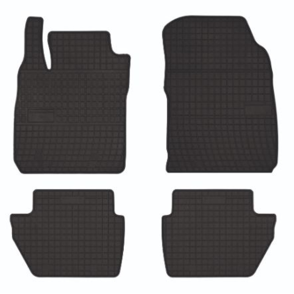 Car rubber floor mats black FORD ECOSPORT II (2017-...) NEGRO