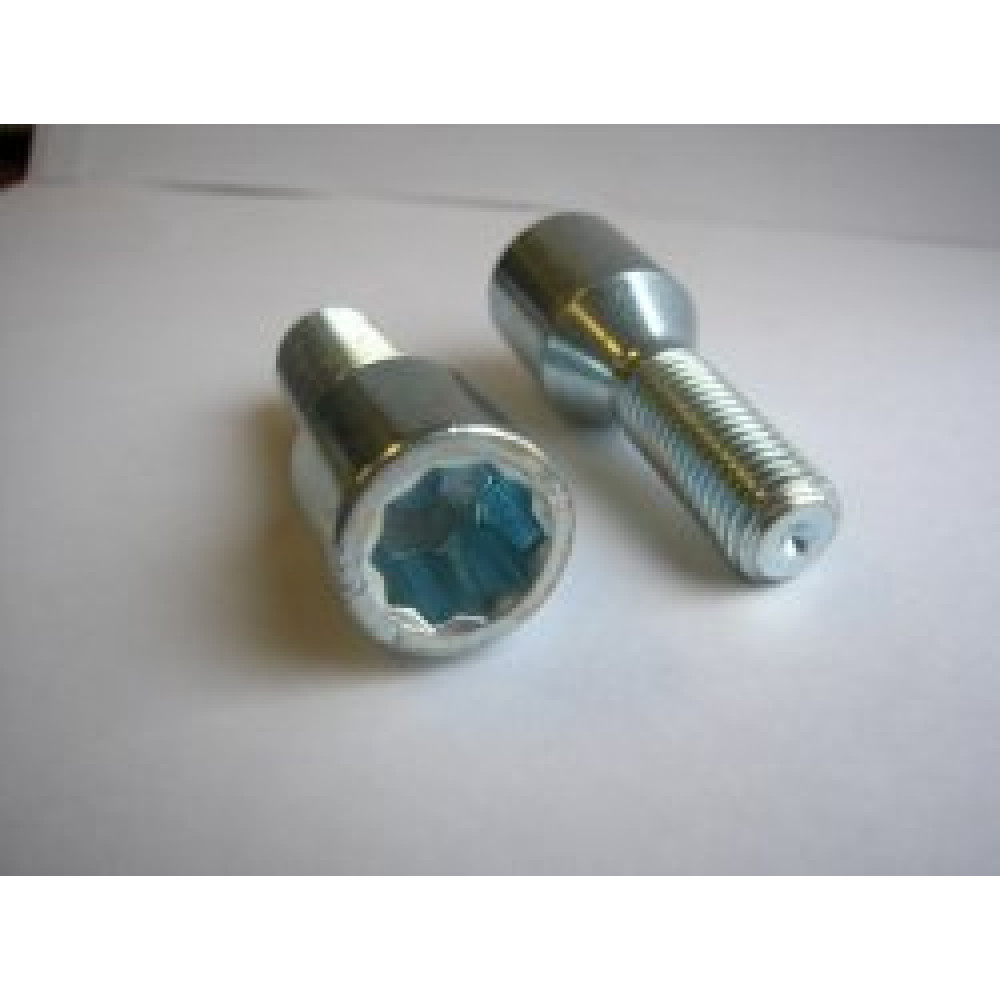 Wheel bolt with inner key 12x1.5x28mm (BIMECC)