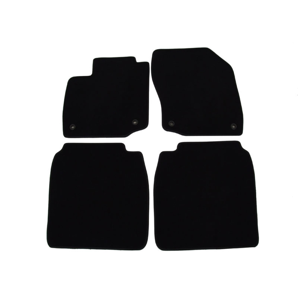 Alfombrillas textiles negras para coche HONDA CIVIC HB/Tourer (2012-2017) LUXUS