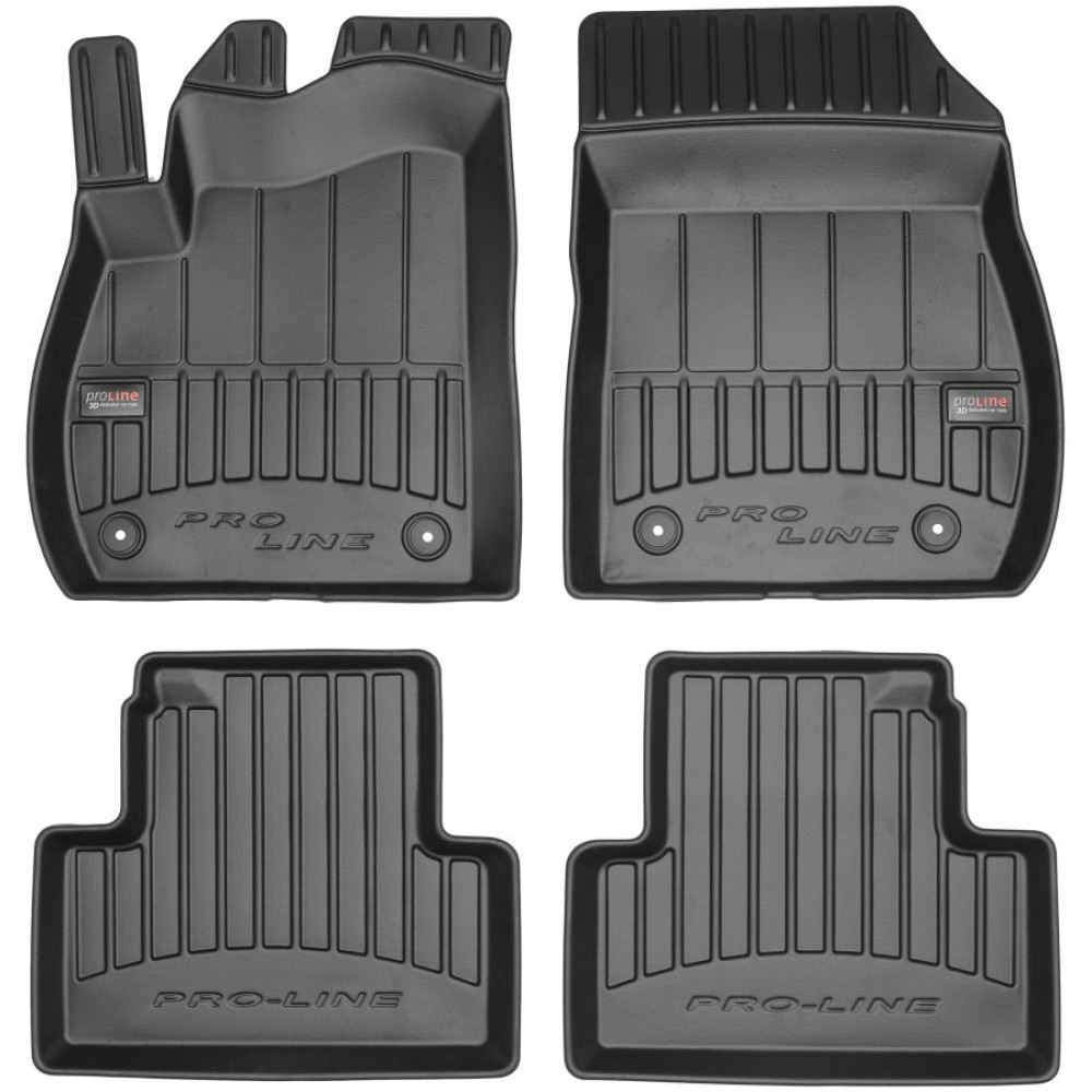 Car rubber floor mats black OPEL ZAFIRA C (2012-...) 3D FROGUM
