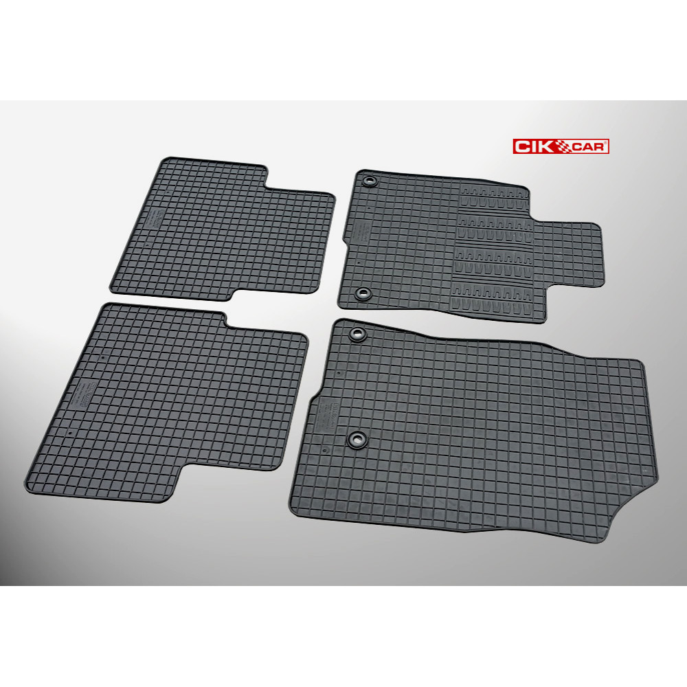 Car rubber floor mats black HONDA CIVIC HB/Sedan (2017-...) C-CAR