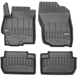 Car rubber floor mats black MITSUBISHI LANCER (2007-...) 3D FROGUM