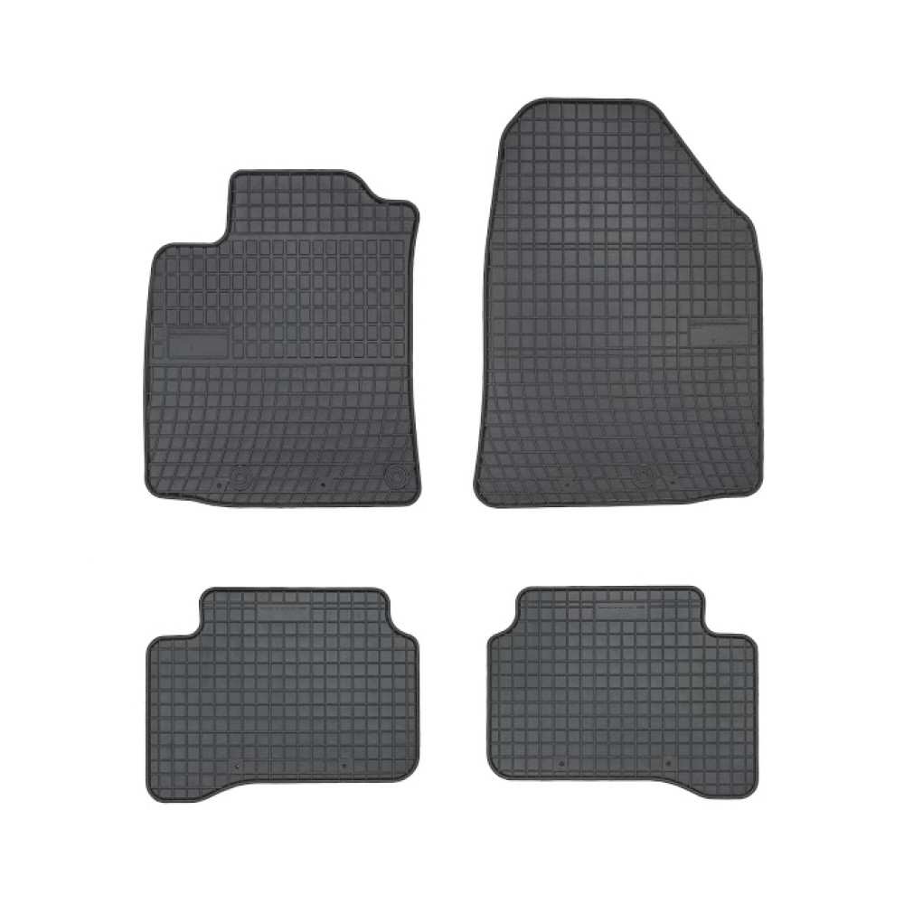 Car rubber floor mats black HYUNDAI IONIQ (2016-...) NEGRO