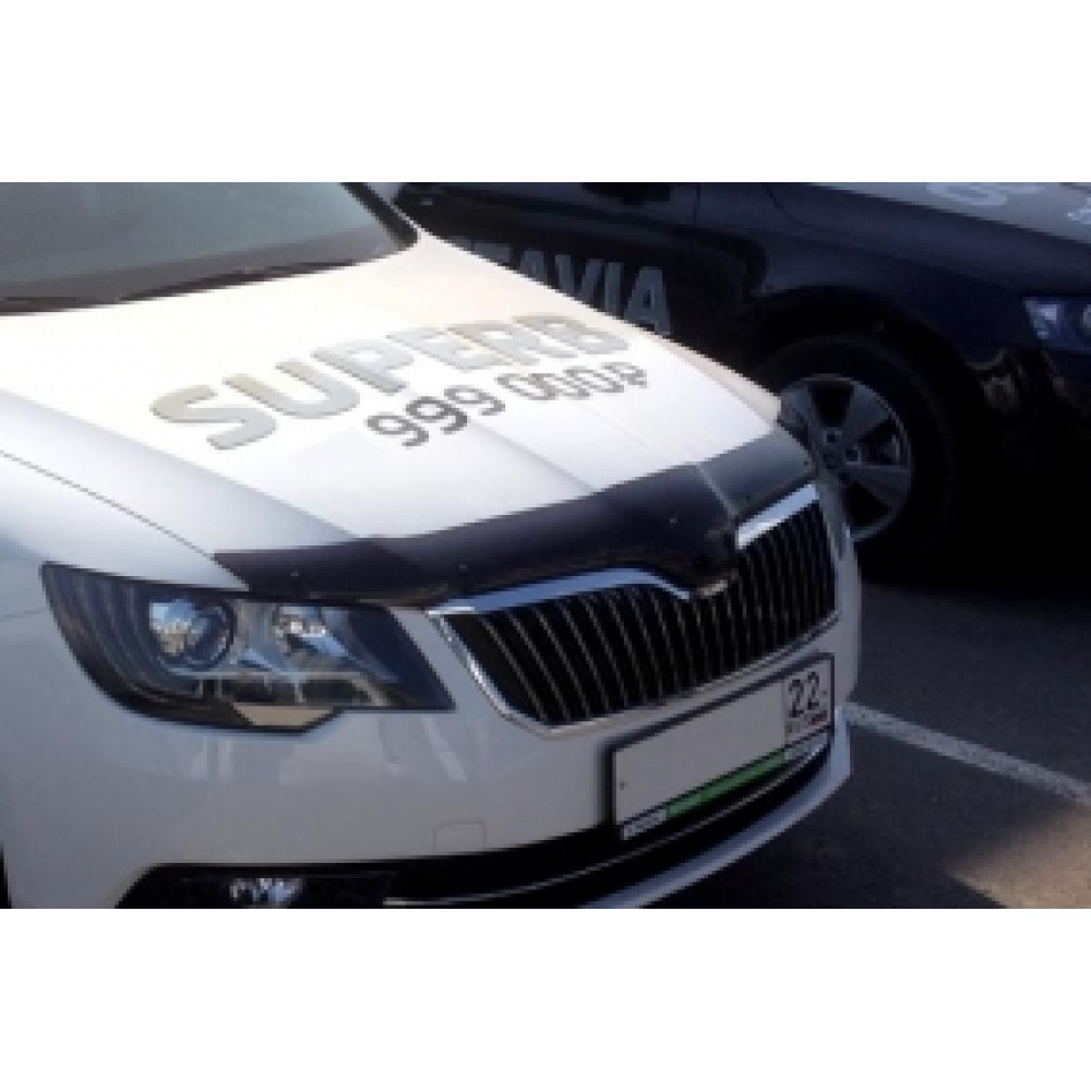 Hood guard black SKODA SUPERB II (2013-2015) SIM