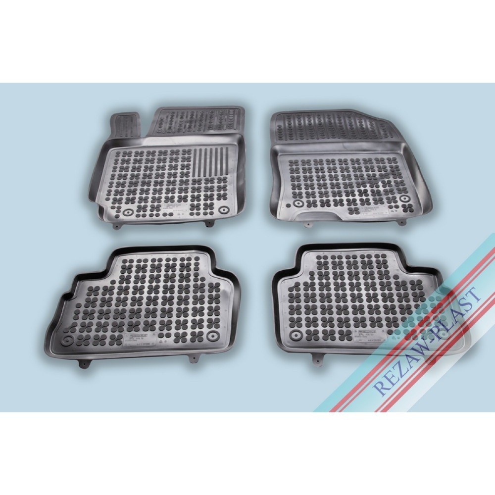 Car rubber floor mats black HYUNDAI KONA (2017-...) 201620