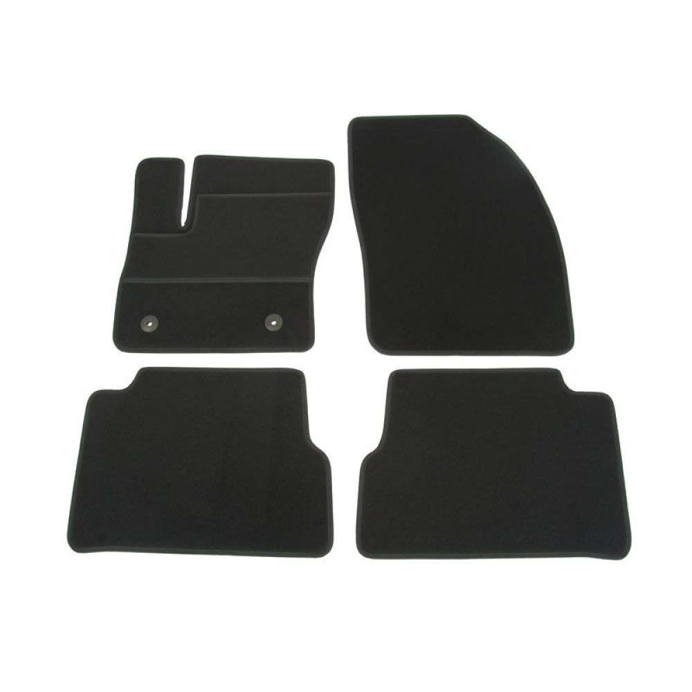 Car textile mats black FORD GRAND C-MAX (5s.) (2010-...) ELEGANT
