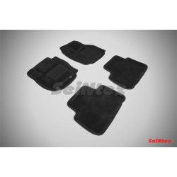 Alfombrillas textiles para coche negras 3D SEINTEX FORD GALAXY (2006-2015)