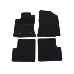 Car textile mats black TOYOTA COROLLA (2002-2007) ELEGANT