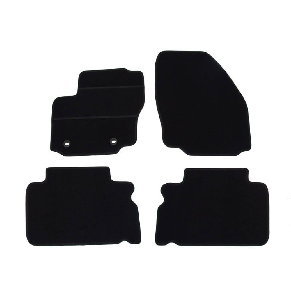 Car textile mats black FORD S-MAX (5s.) (2006-2015) ELEGANT