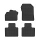 Car rubber floor mats black RENAULT ZOE (2014-...) NEGRO