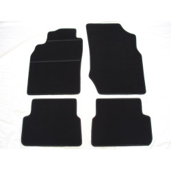 Alfombrillas textiles negras para coche NISSAN ALMERA (2000-2006) ECONÓMICAS